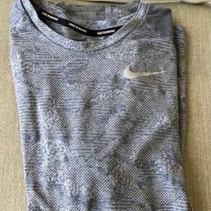 Gray Nike running shirt